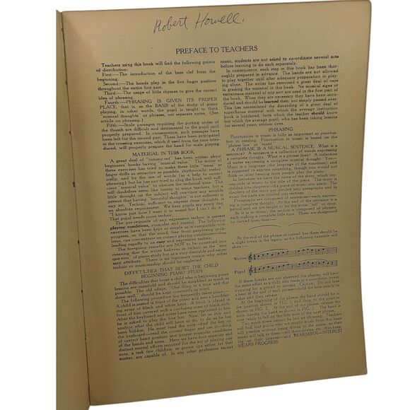 First Year At The Piano Song Book by John M Williams 1924 Beginner Complete - Picture 3 of 5